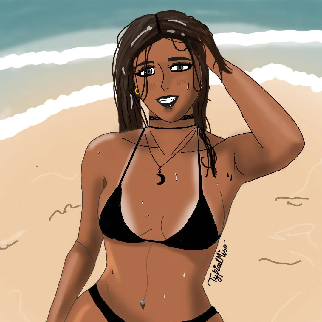 Adriana enjoying the beach (OC)