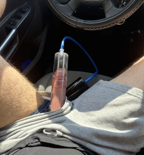 Happy birthday to me starting my day with a birthday pump