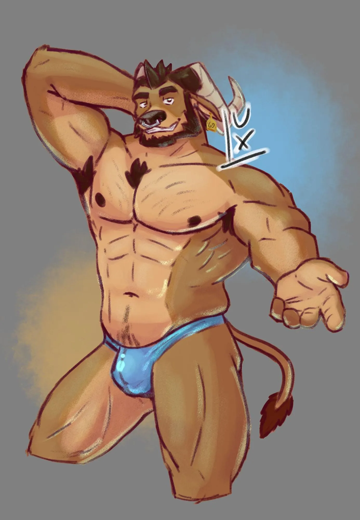 Nameless bull (artist:me)