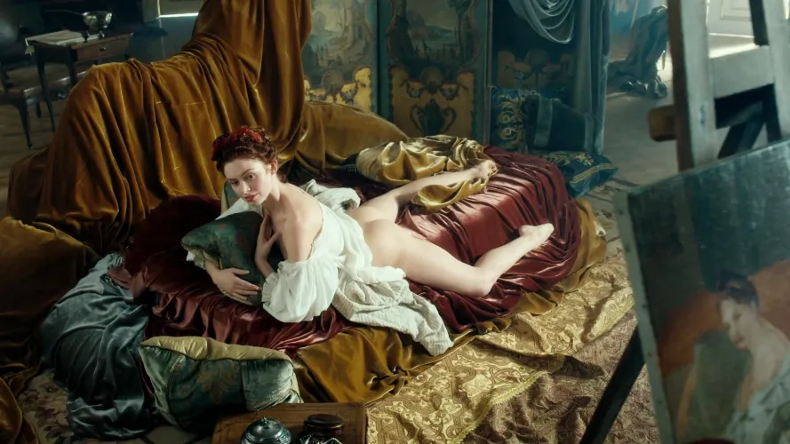 Posing for an artist