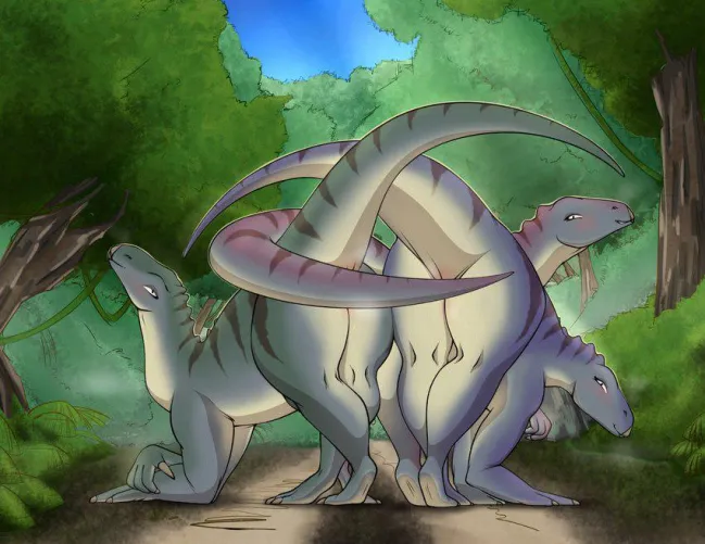 This is quite a gem, these three Iguanodon ladies. [F] (arttukorppu)