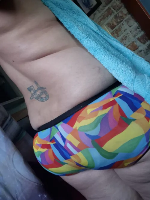 Ahhh, fresh undies after a shower.