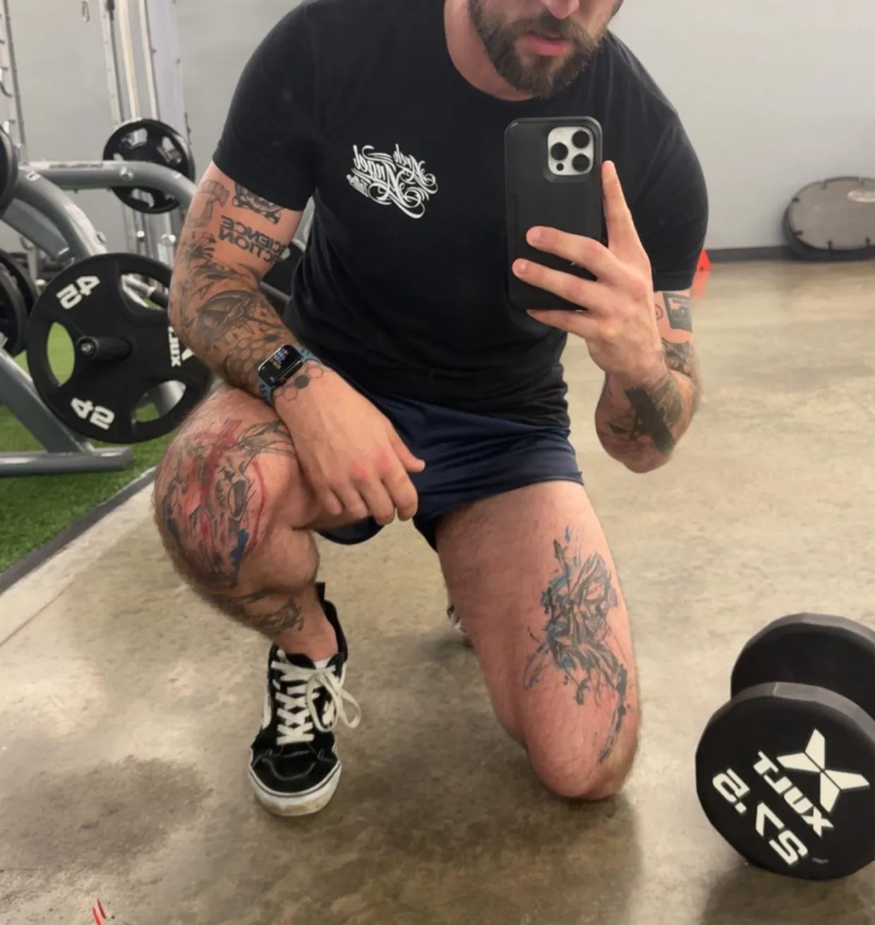 35 Fit Tattooed Gym Dad