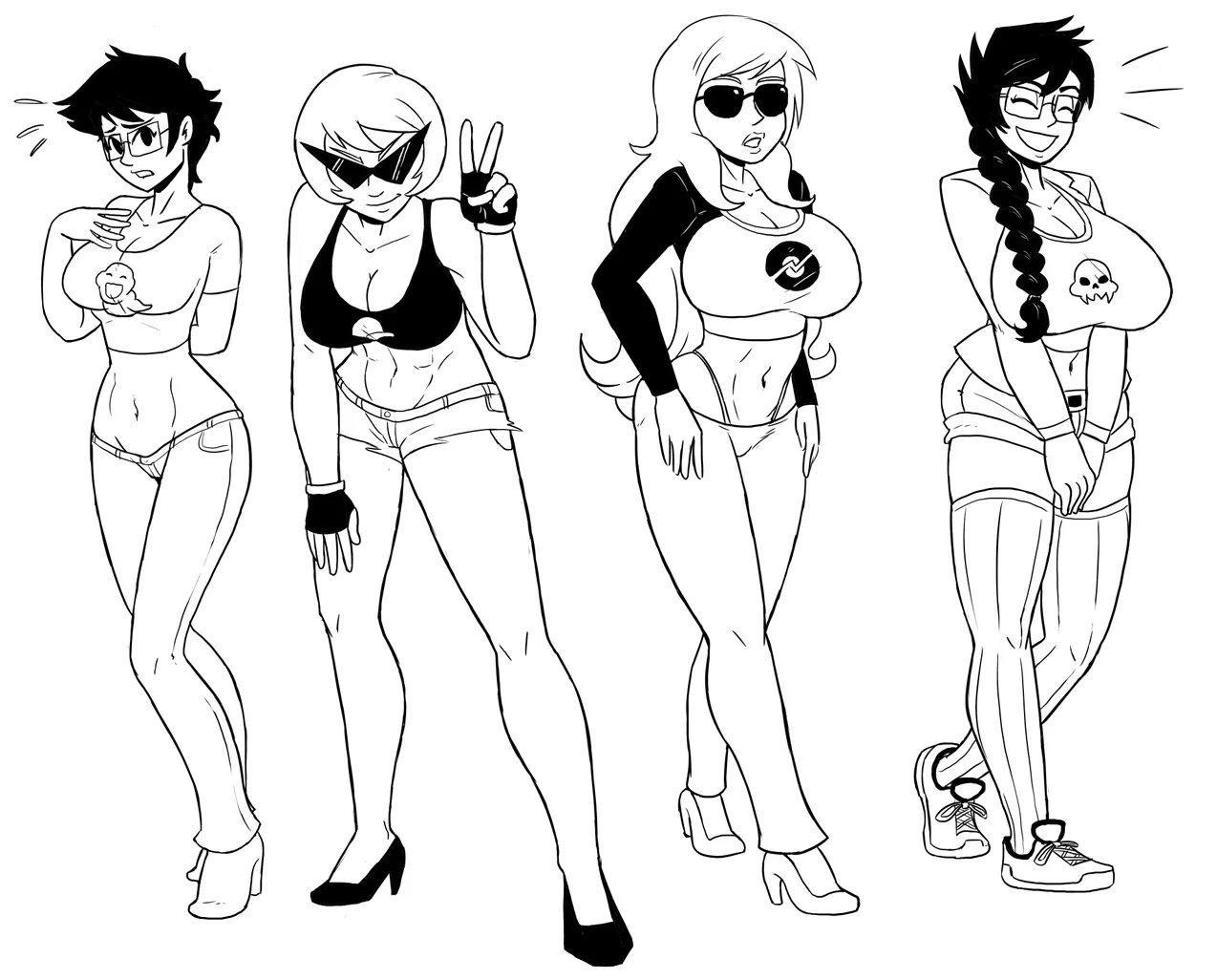 Genderbent kids (by planetofjunk on tumblr)