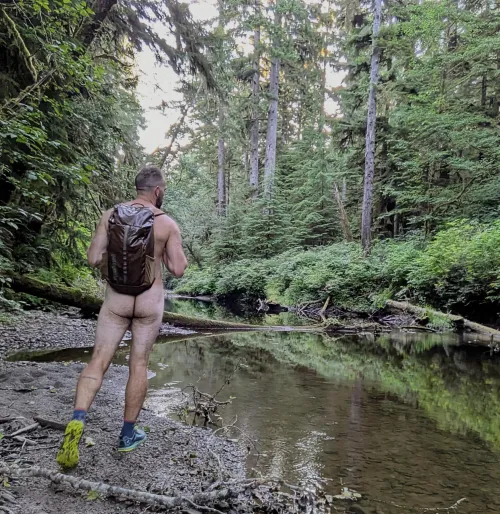 Naked creek hike in my Altras