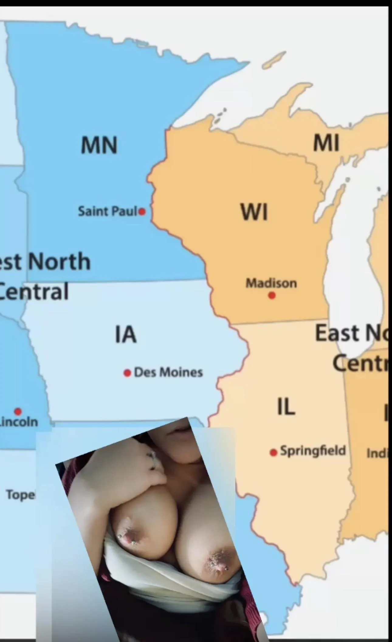 So after being asked this many times over the years to expand this page I’ve decided to accept and include all new members into the WI_Afterdark page from bordering states! I also included my tits so you pay attention! 😘 happy Saturday! #WI #MN #IA 