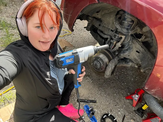 A girls best friend is actually a Kobalt impact wrench 😍f