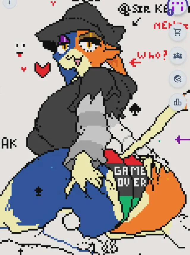 Anyone seen this on wplace? Blacked furs are going mainstream~