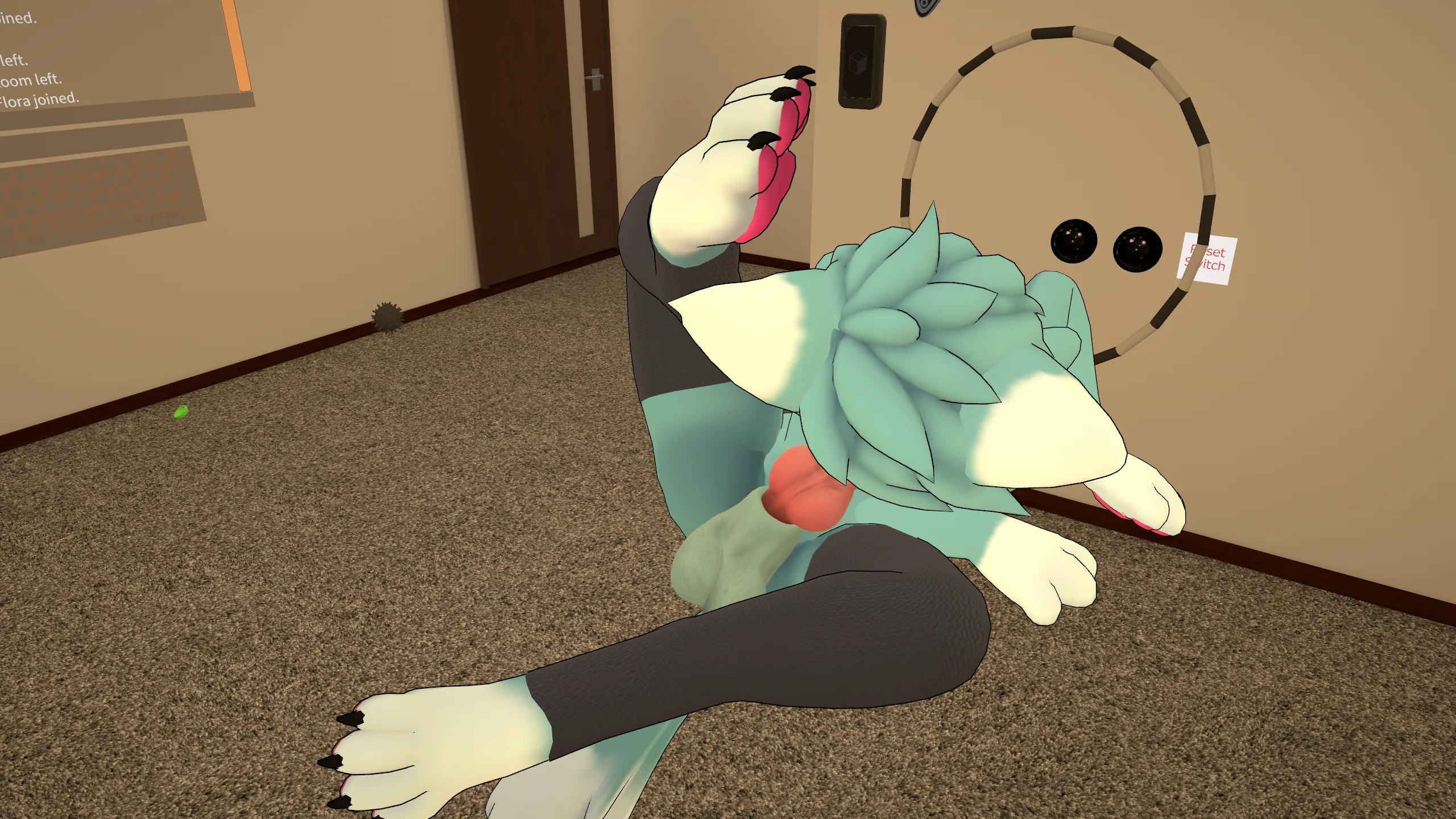 just a cat cleaning himself lmao