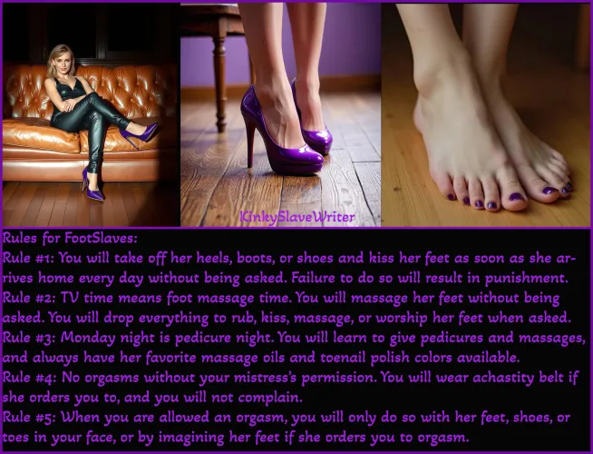 Rules for Footslaves