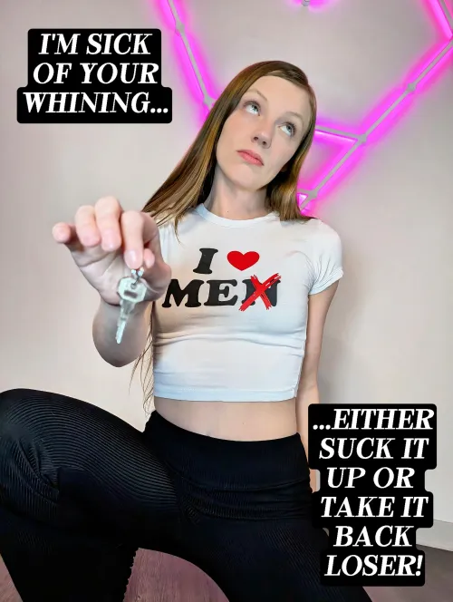 U BE CRYING OUT YOUR EYES AND YOUR WEINER CONSTANTLY