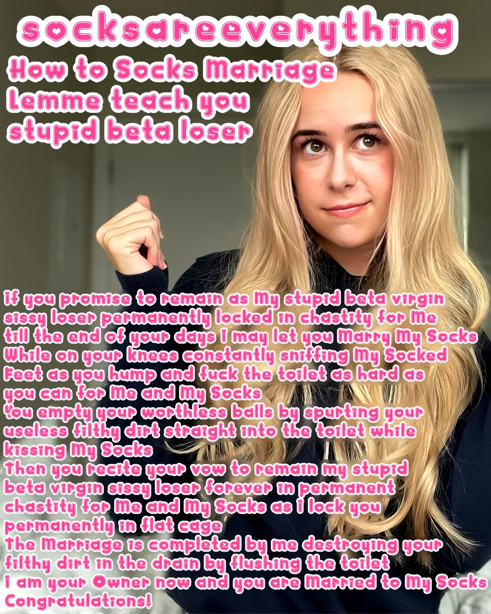 You can really have my divine used socks with yourself and marry them. If you are a goodboy. Pledge for me!