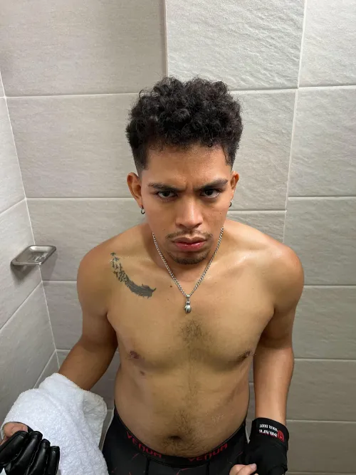 A lot of courage in training especially a lot of sweat