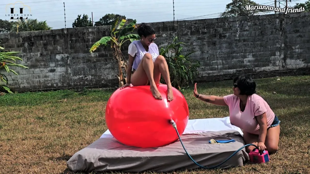 Bomb pop with my friend outdoors
