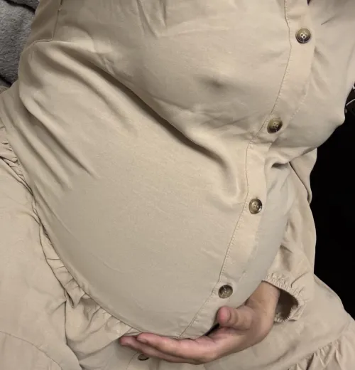 ‏My belly last night