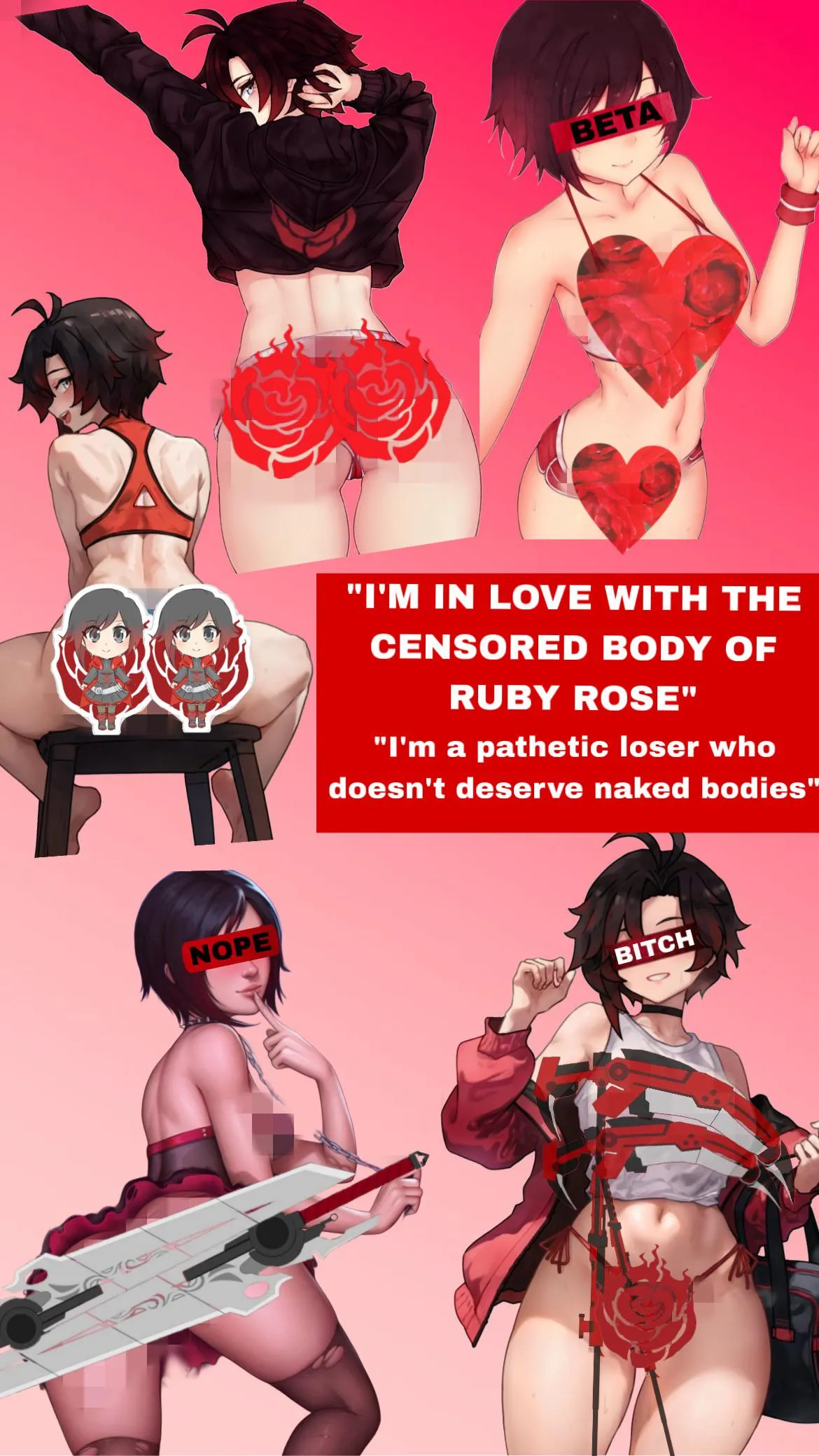Roses are red, violets are blue. Ruby Rose her body is so sexy, but will never be for you 🤭❤️. Another wallpaper for you all too enjoy! Let me know who you want next 🙃