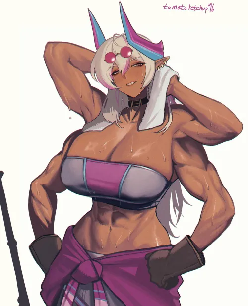 Four-armed Farrah [tomato ketchup]