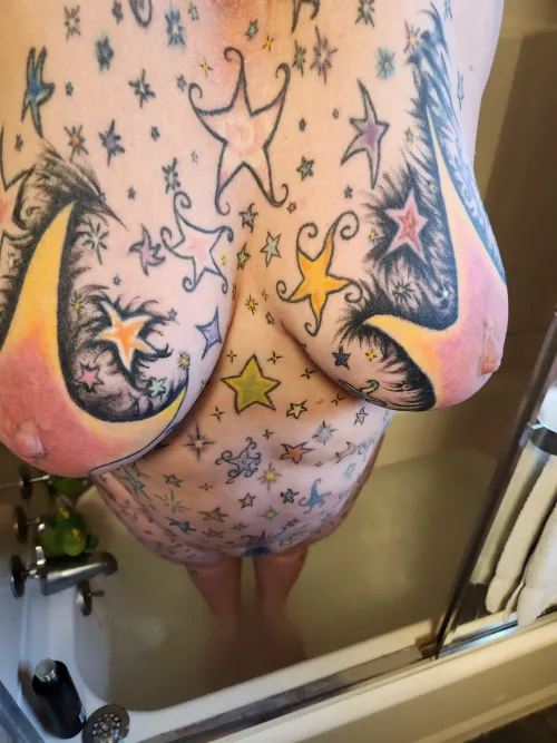 Tatted up nips n tits