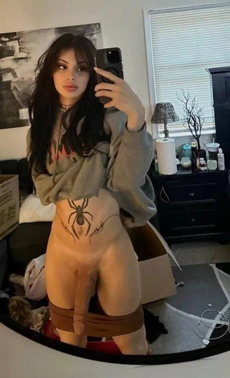 Any straight dudes interested in handling this massive shemale dick?