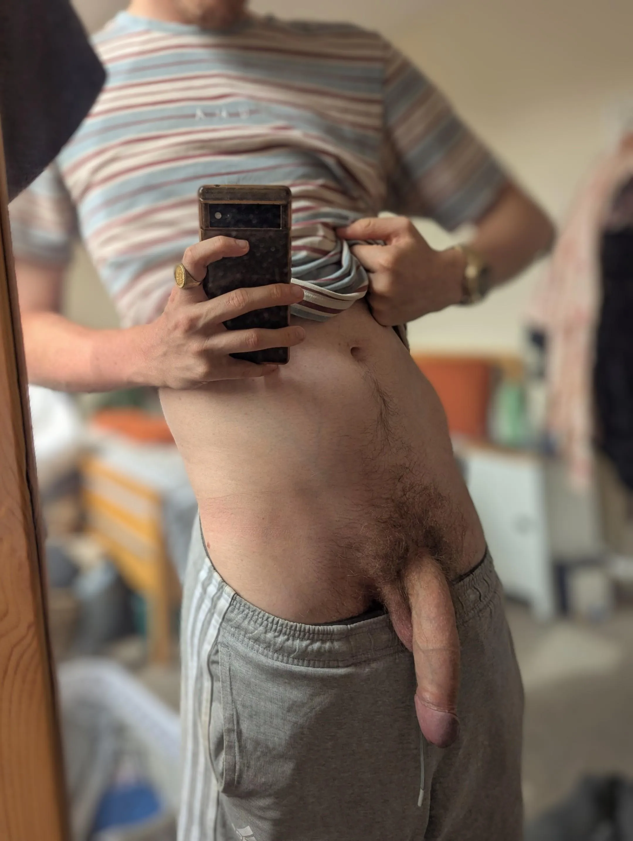 My mate saw me in the changing room and said I was packing