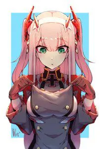 Pink-haired charm with a smile