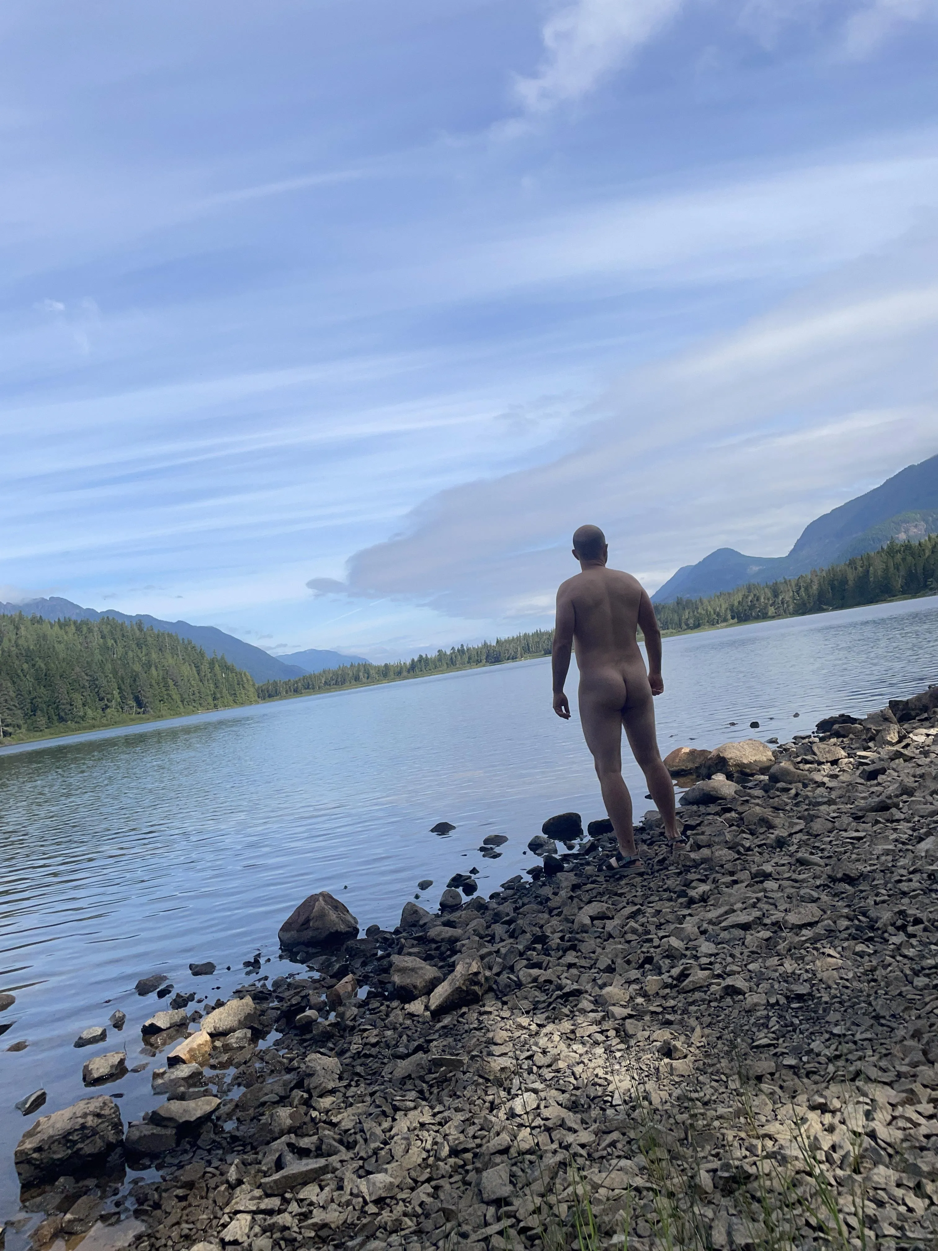 A remote lake on Vancouver Island.