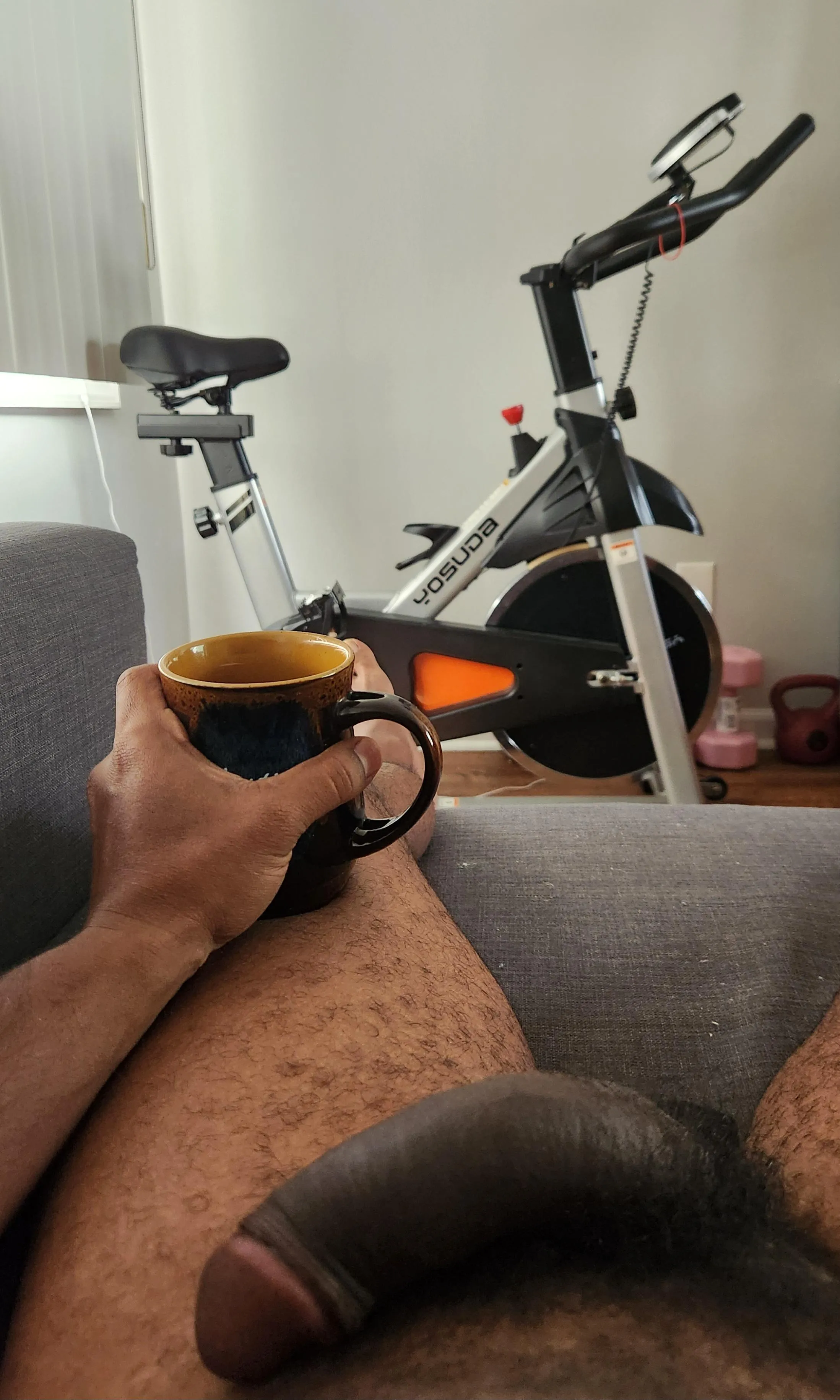 About to get this cardio in, but first coffee