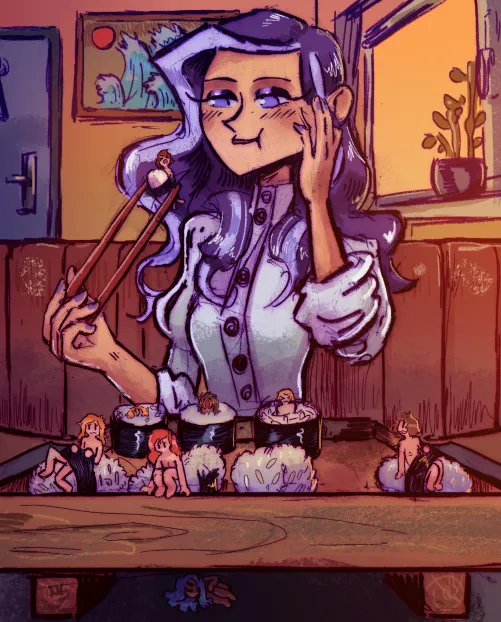 An Order Of The Mini Maki Rolls And A Serving Of Tiny-Topped Nigiri, Please