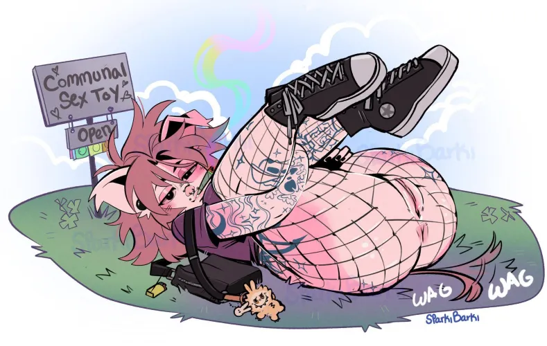 Are you just gonna stare~? (sparkibarki) [f]