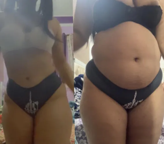 Before and after 🐷