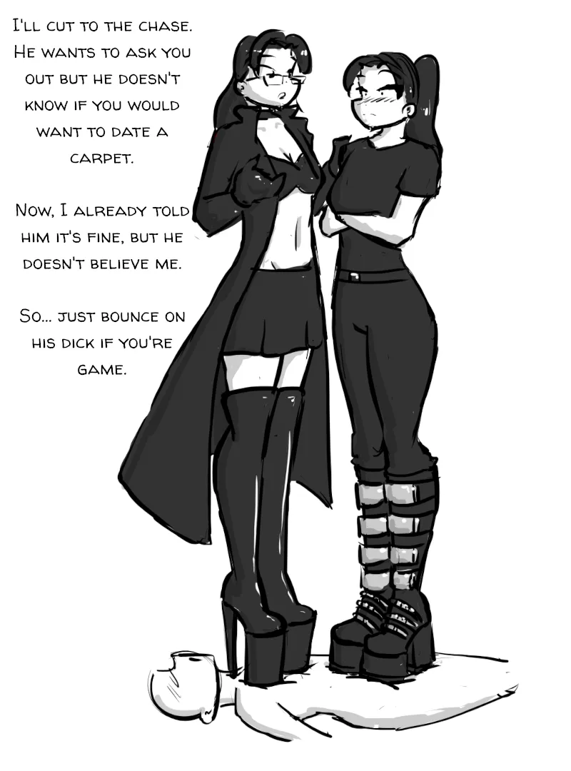 Bouncing on someone's dick is a clear signal.