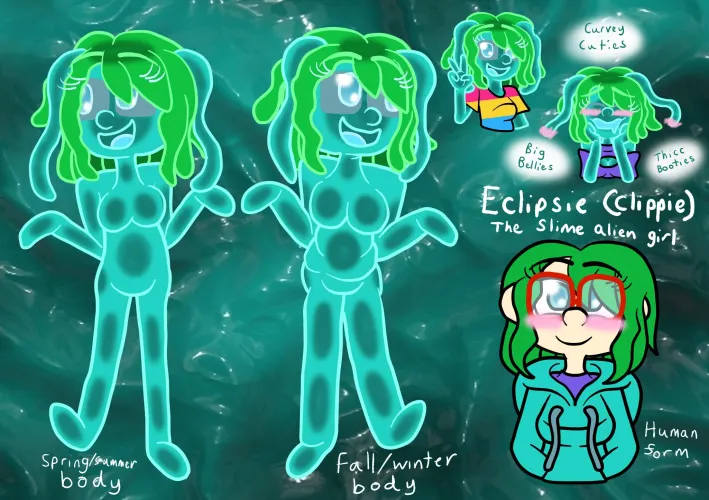 cartoon Slime Girl cute