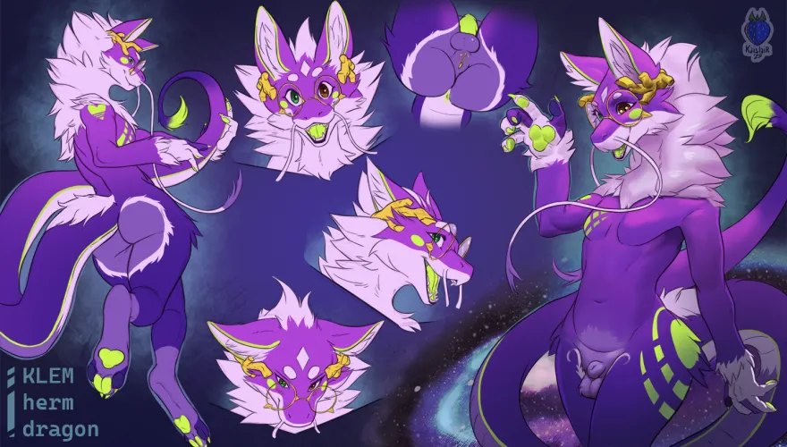 Cute cosmic dragon design! [I] (by_me_kaislair)