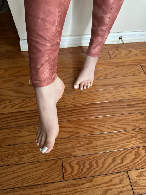 Do you want my white toes and arched feet?
