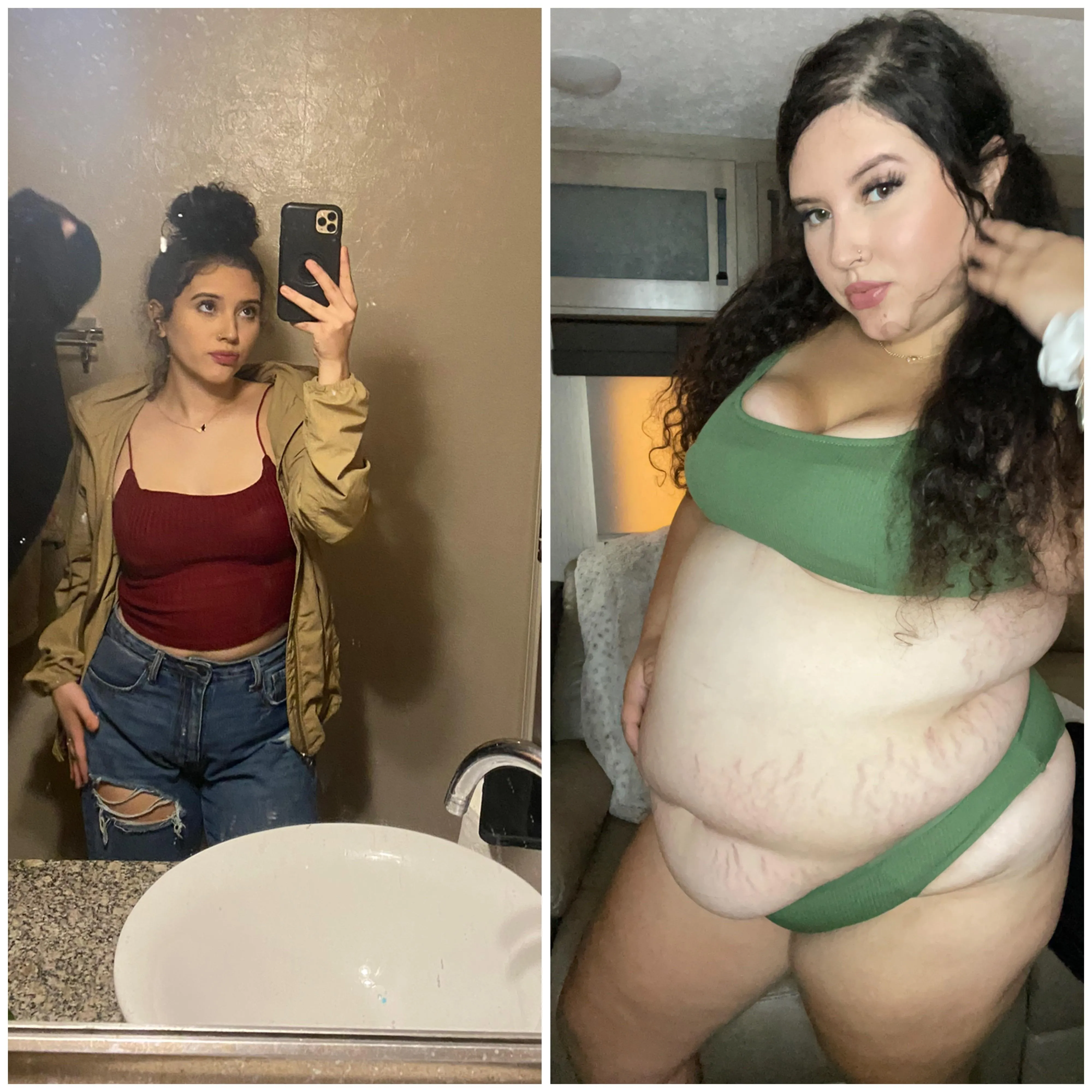 I went from baddie to fatty