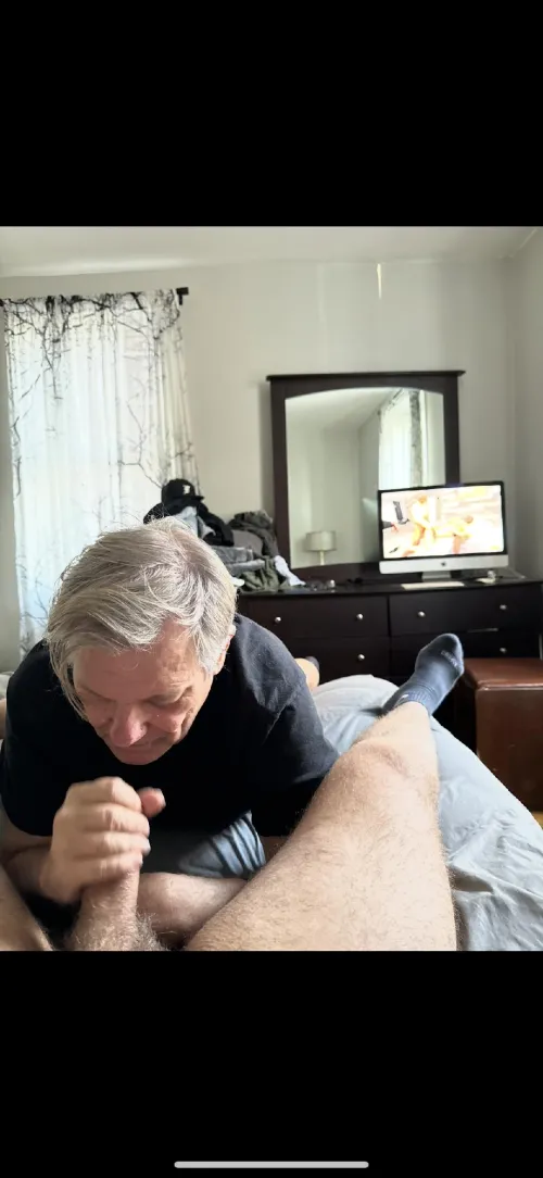 my friends dads blowing me