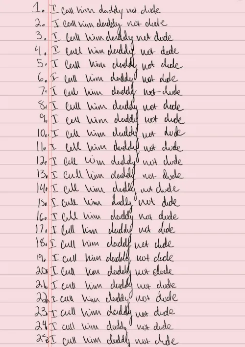 Note to self: don't call daddy dude