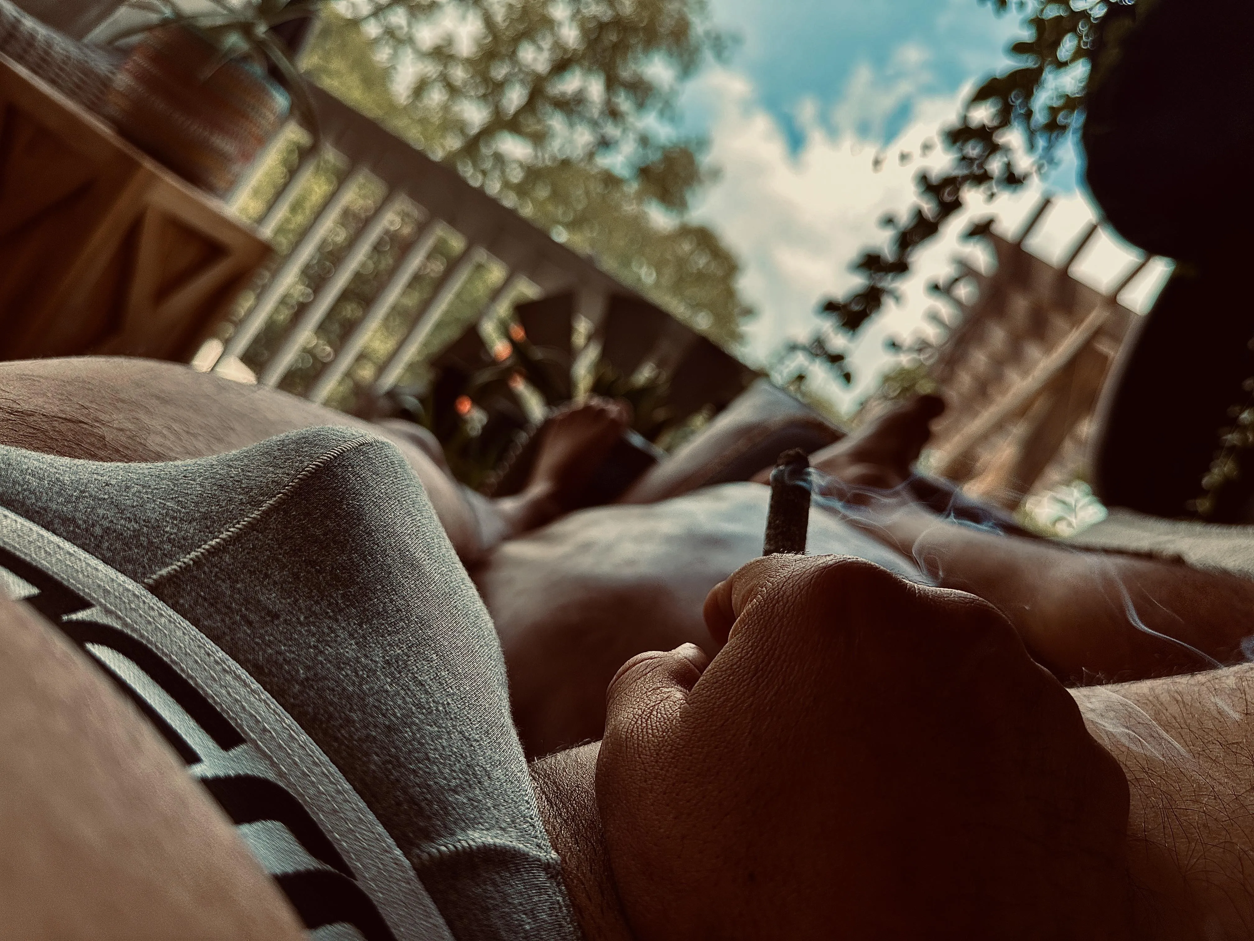 Patio..wake & bake..coffee..starting my Saturday off right.