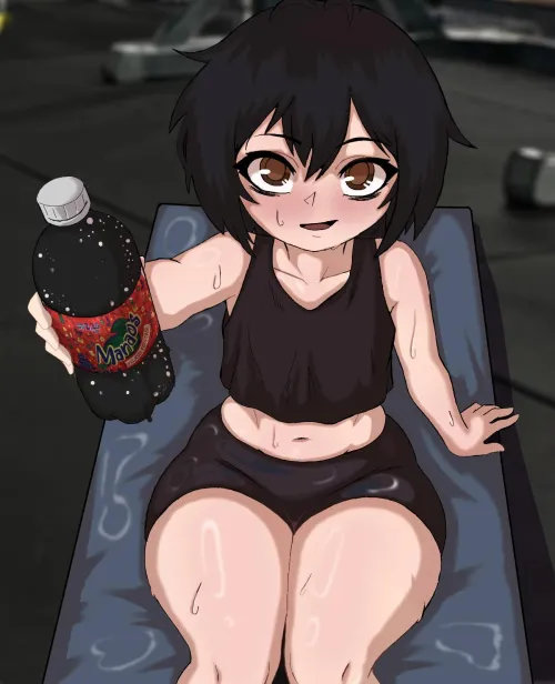 Peni offering a drink🥤
