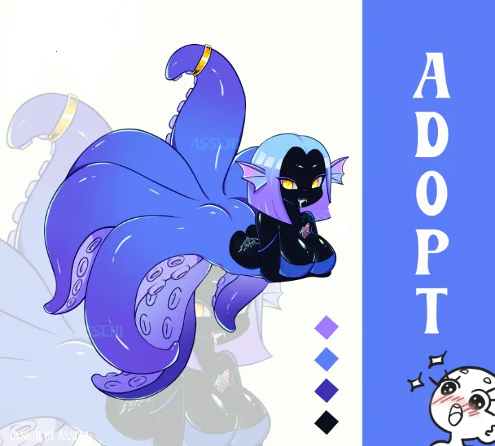Please rate my first adopt with tentacles! I really enjoyed drawing the tentacles(⁠◕⁠ᴗ⁠◕⁠✿⁠)