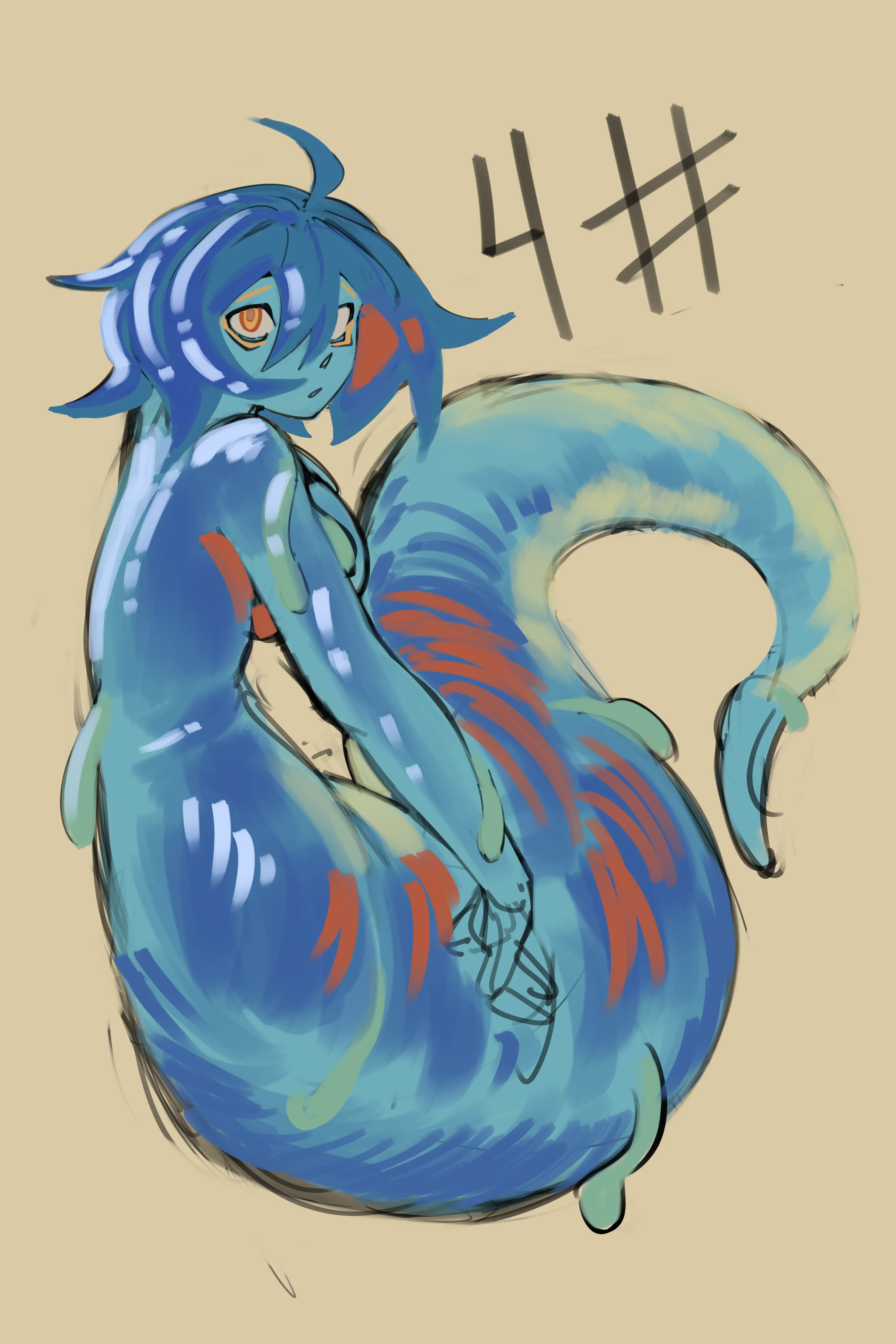 slime lamia girl for (@wgsai13/me)