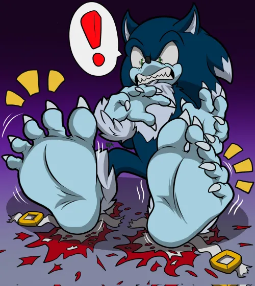 Werehog feet by (Grimsfootart) [M]