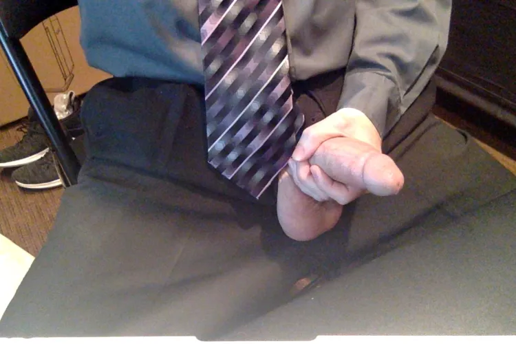 When you are fully alone at work and happen to be horny...