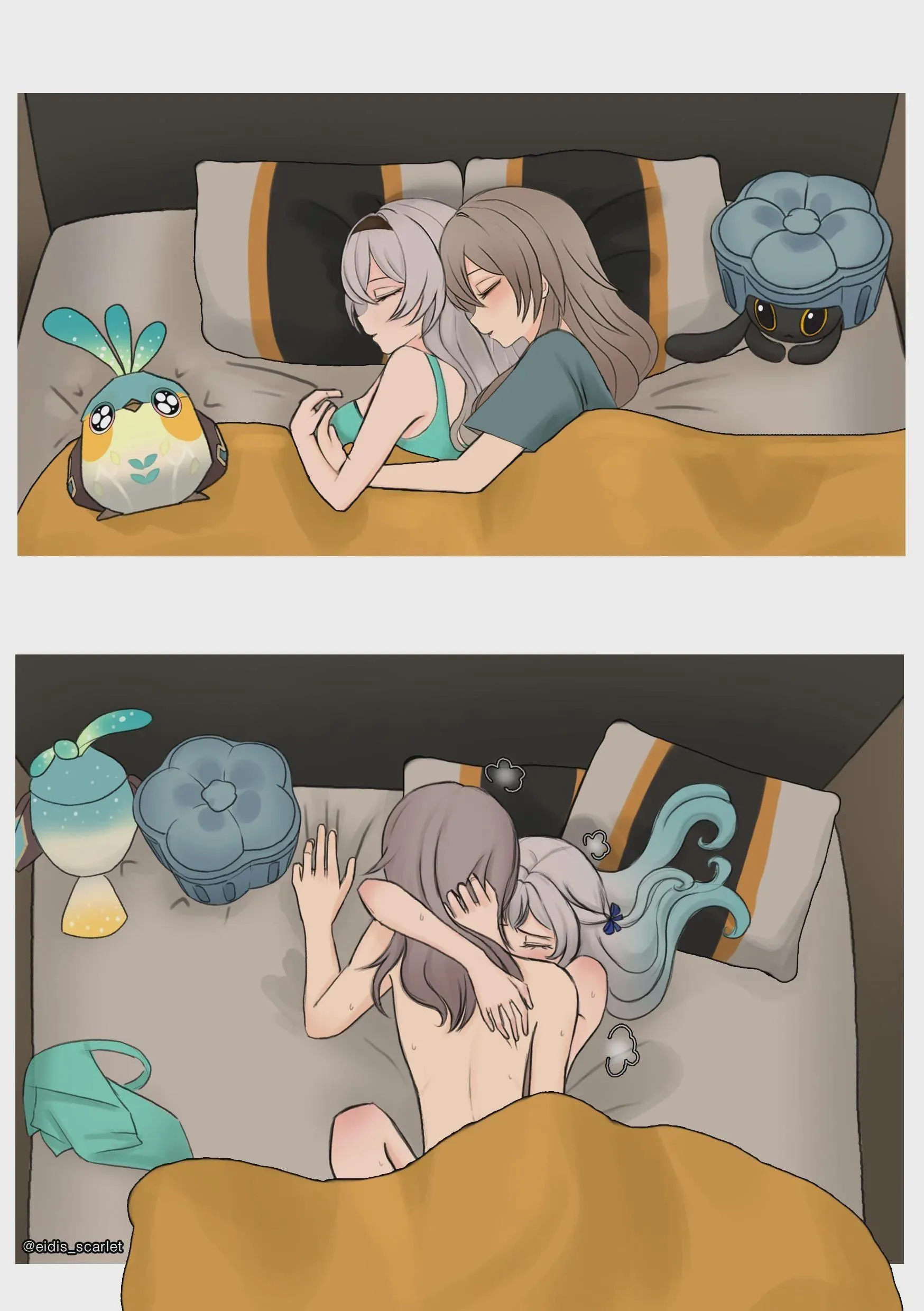 Always turn away the plushies >.<