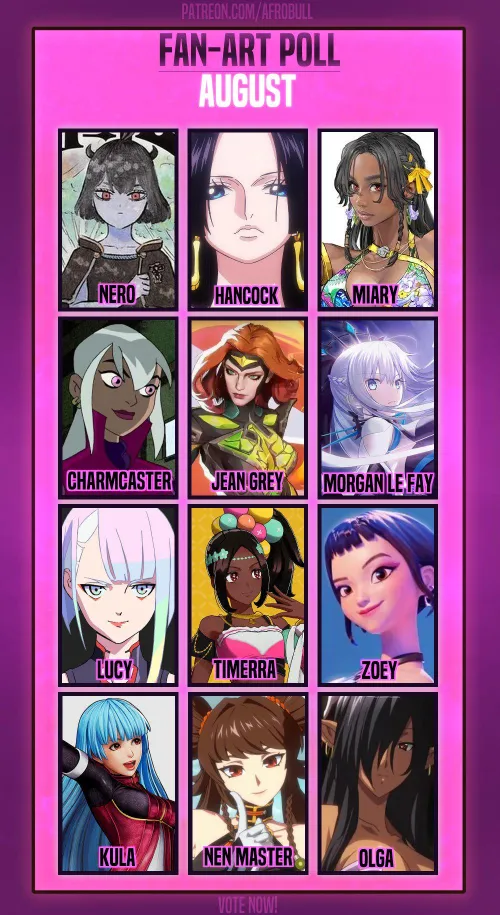 AUGUST 2025 POLL IS LIVE! Who's your pick? 👀