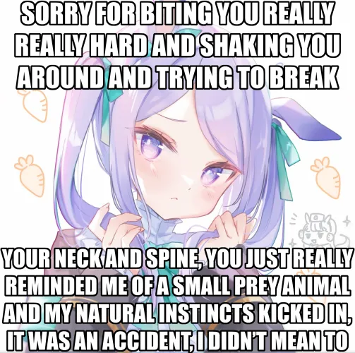 god forbid a girl get a little carried away just once