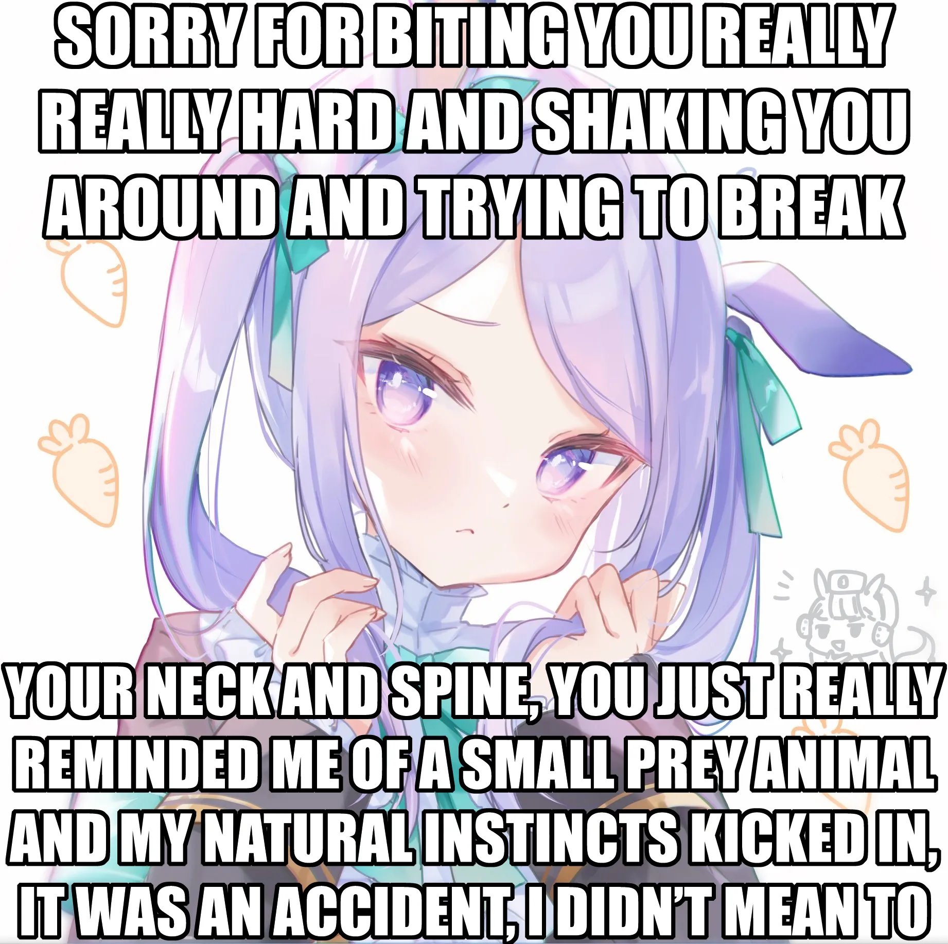 god forbid a girl get a little carried away just once