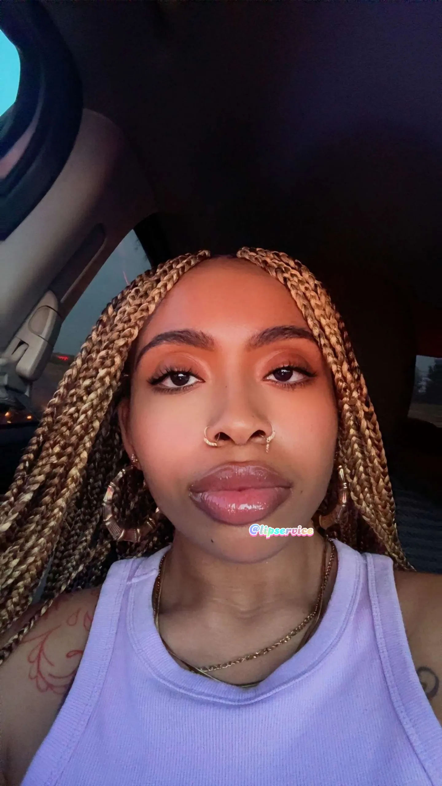 He say my lips so juicy 🤏🏿🤏🏿💋