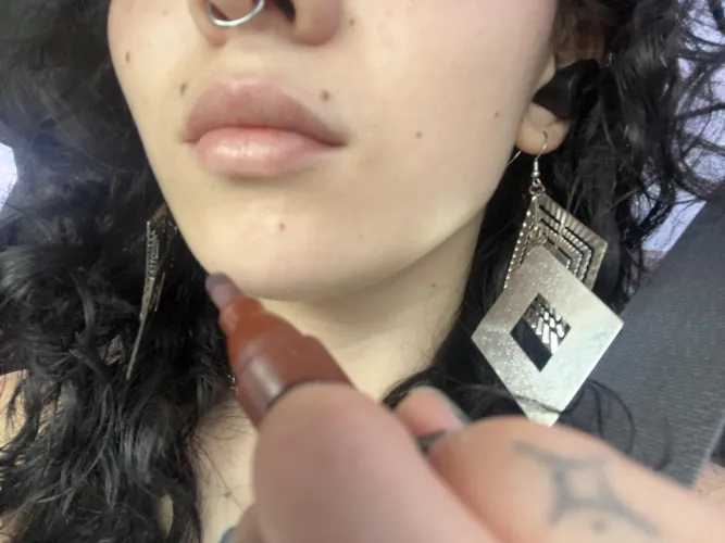 My bare lips before the lip combo