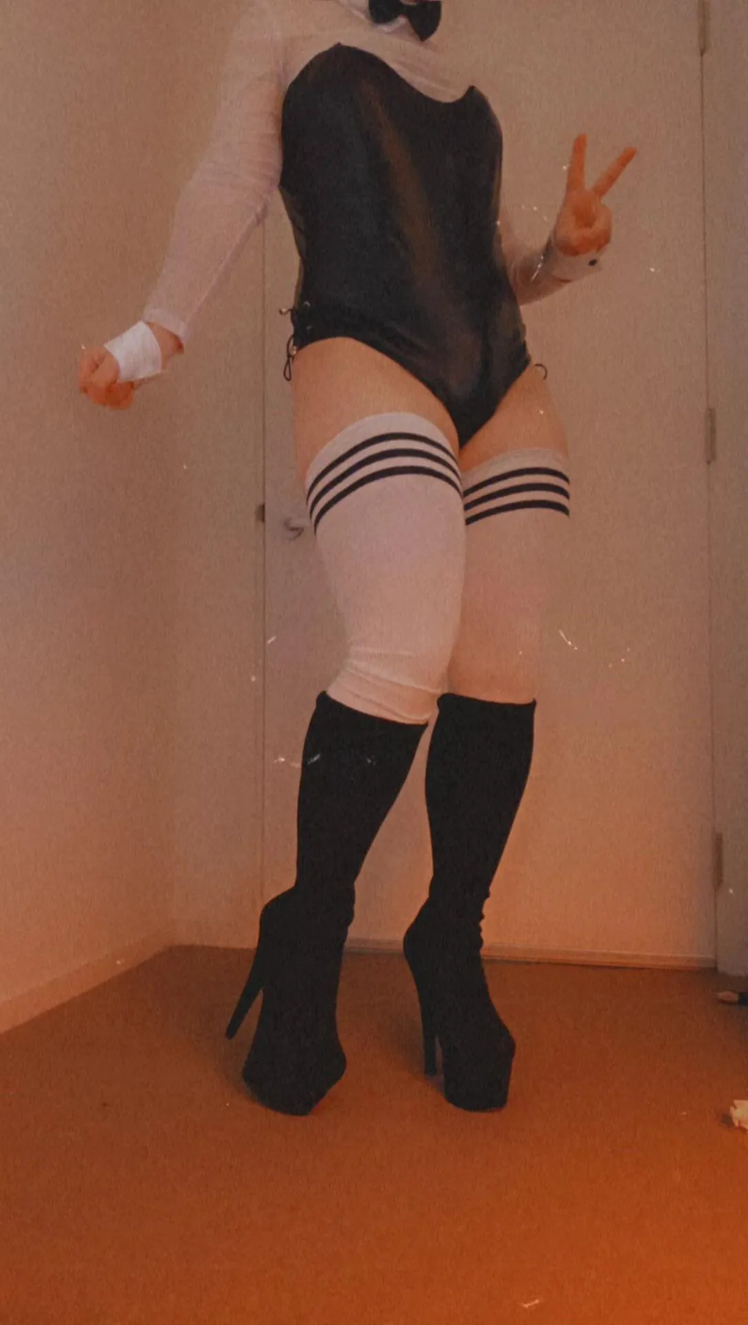 Puppy is trying out being a bunni. Is good?